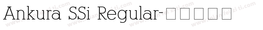 Ankura SSi Regular字体转换